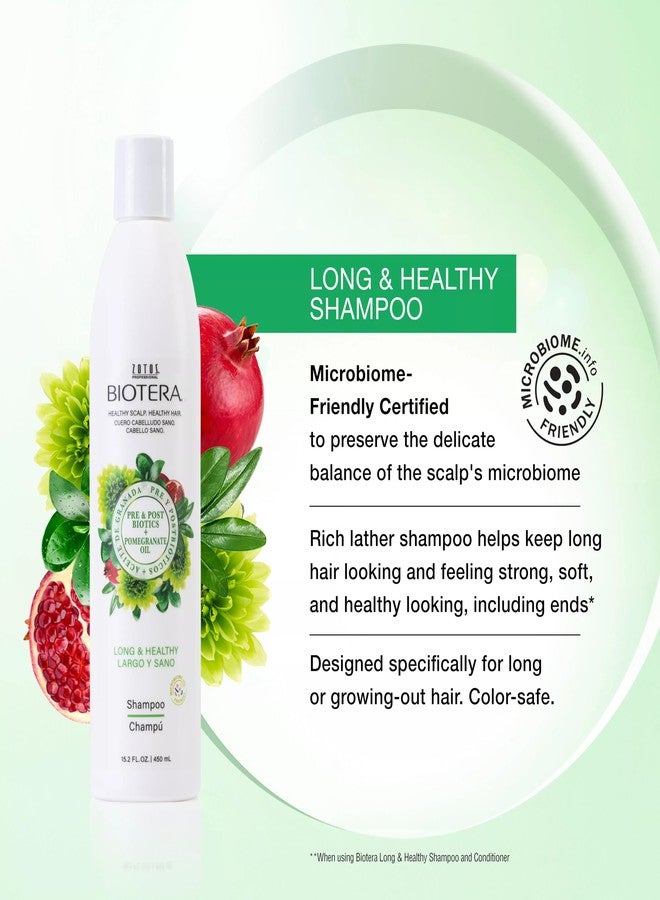 Biotera Long & Healthy Strengthening Shampoo | Long or Growing Hair | Microbiome Friendly | Vegan & Animal Test Free | Paraben Free | Color-Safe | 15.2 Fl Oz - Image 2